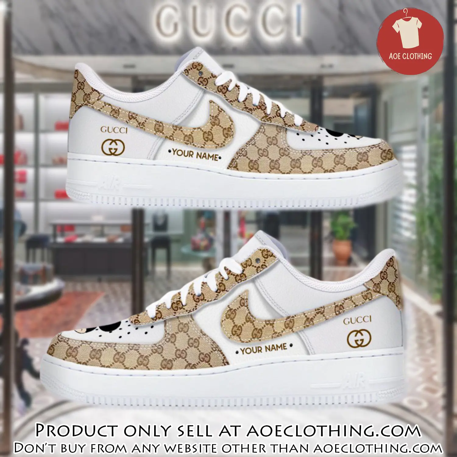 Gucci mickey pattern  luxury air force 1 sneakers limited af1 shoes oaf1026 aoe0417812
